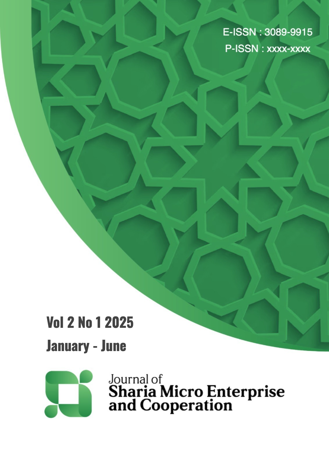 					View Vol. 2 No. 1 (2025): Journal of Sharia Micro Enterprise and Cooperation
				